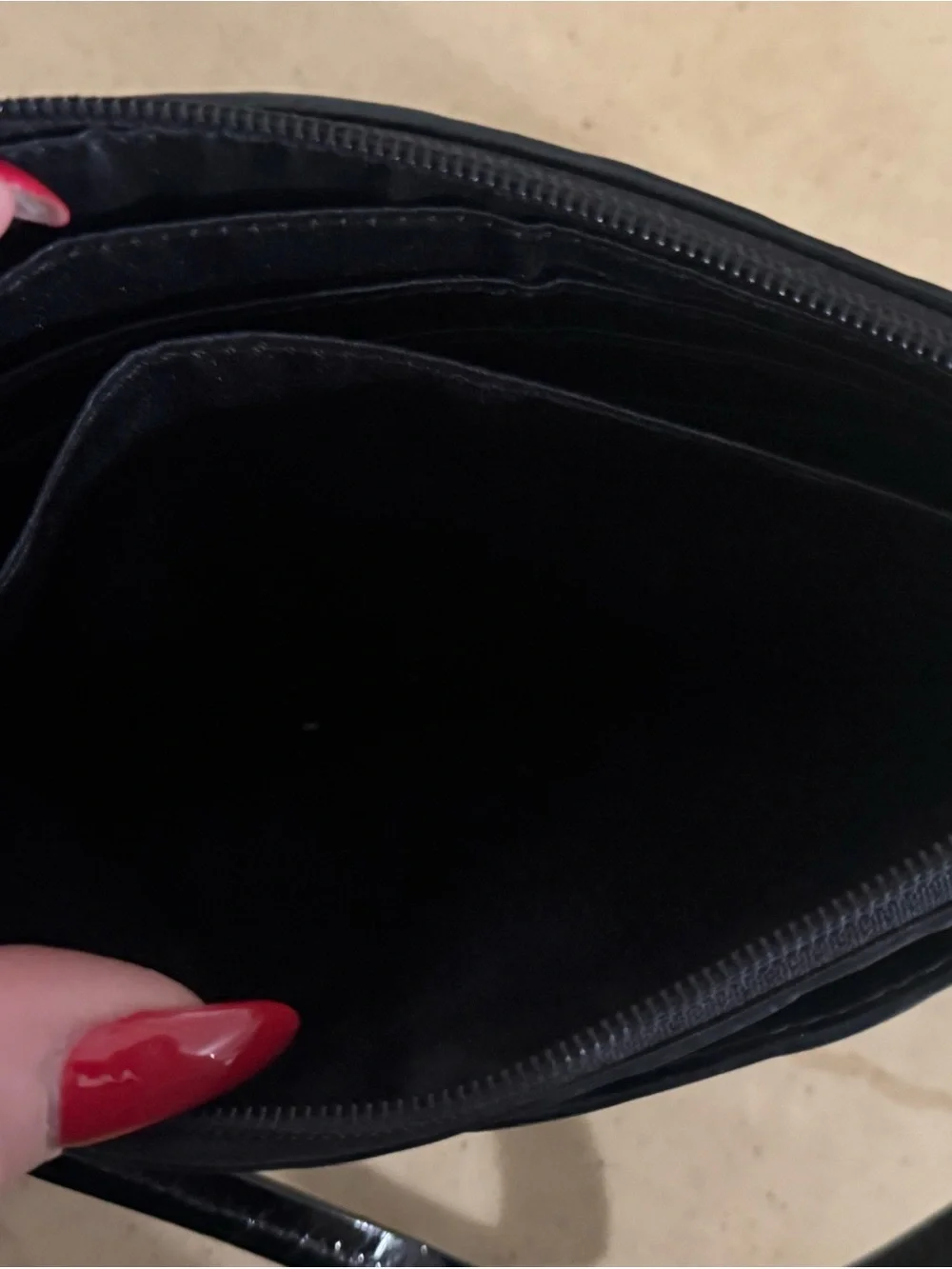 Coach Black Patent Wristlet  Signature Wristlet Clutch